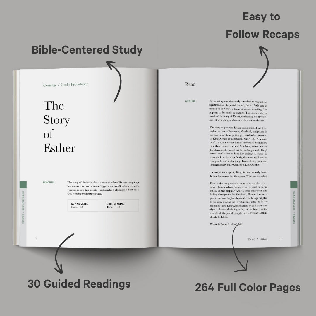 Bible in a Year: 52-week Study & The Good and Beautiful Bible Stories & One Minute with God
