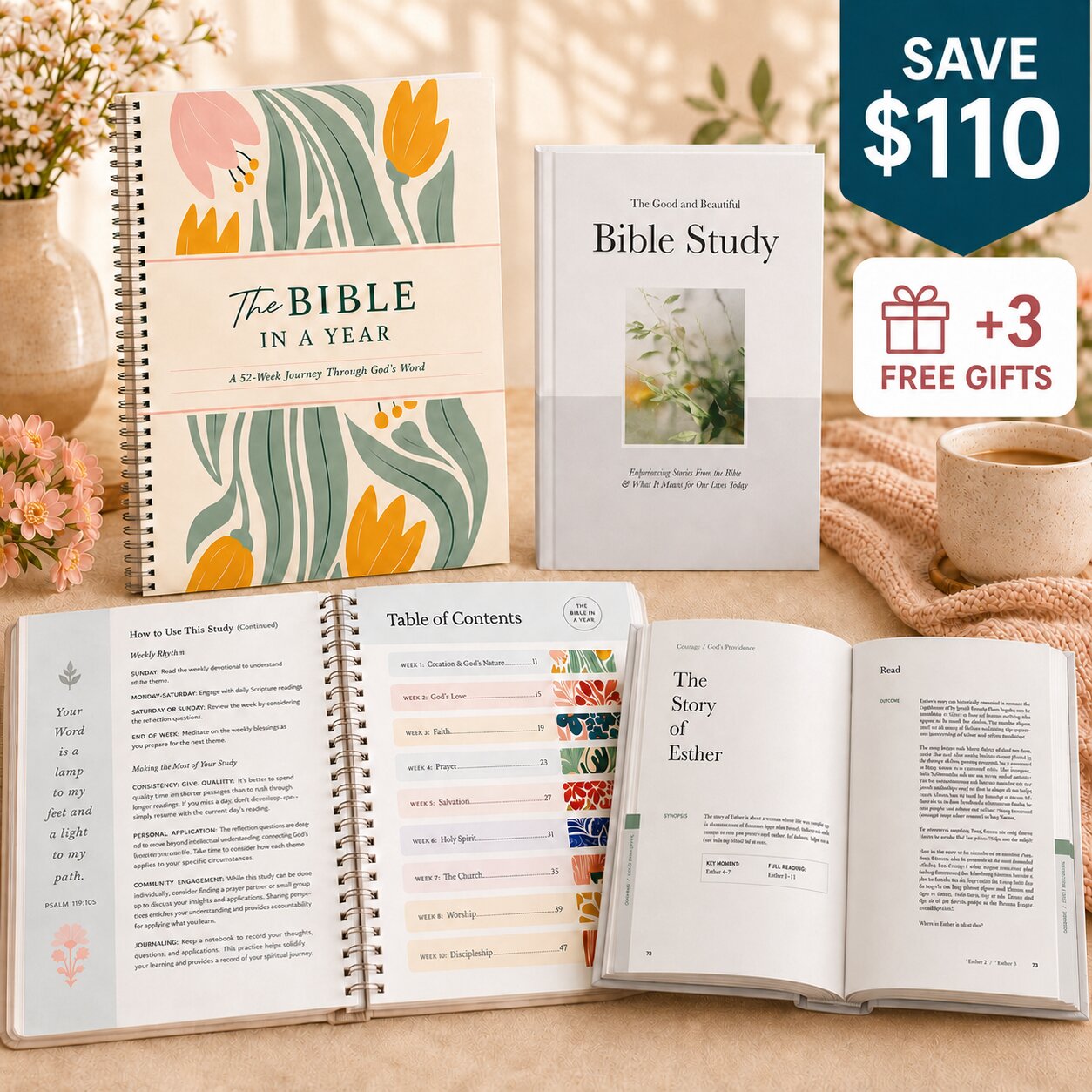 Bible in a Year: 52-week Study & The Good and Beautiful Bible Stories