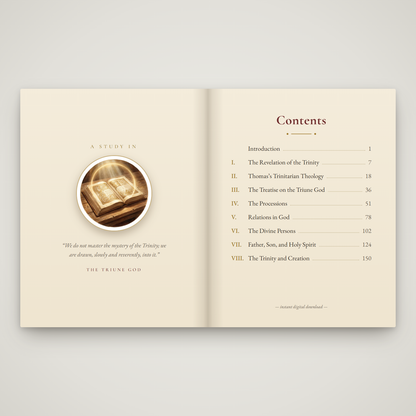 The Trinitarian Theology of St Thomas Aquinas | e-Book
